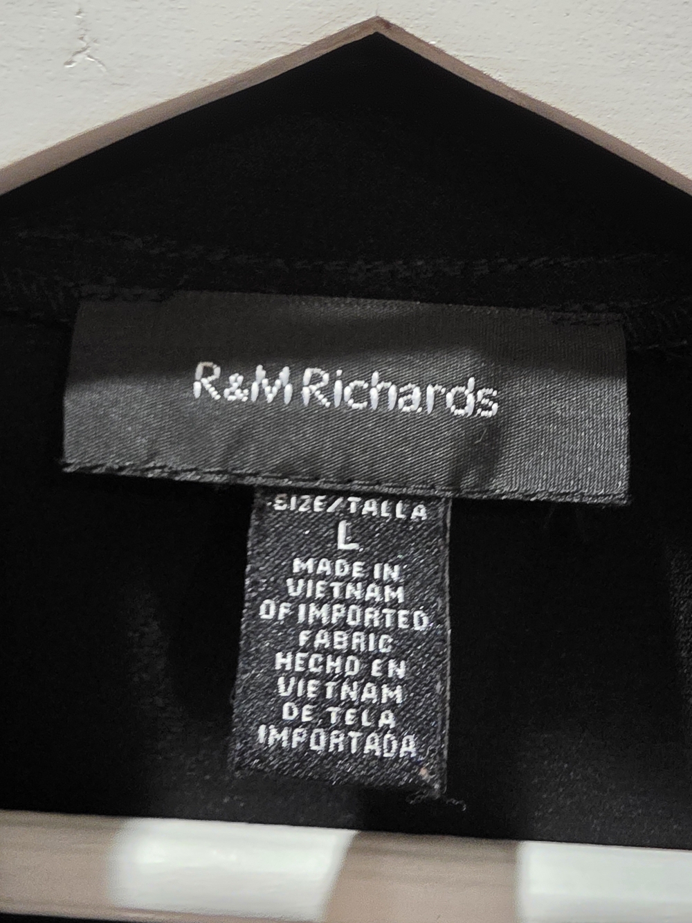 R&M Richards Black Ruffle Open-Front Blazer - Picture 3 of 4